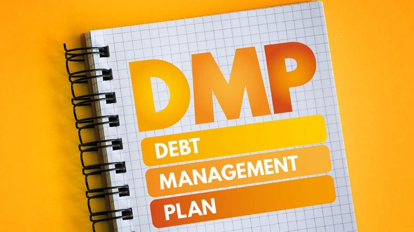 DMP - Debt Management Plan acronym, business concept