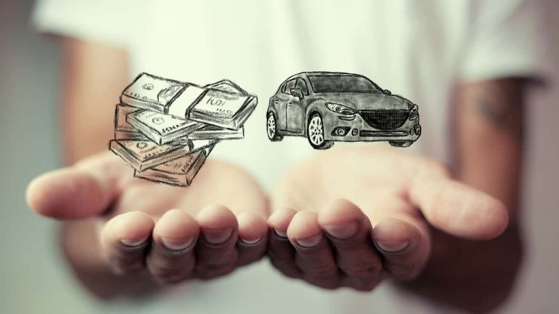 Money and business concept car