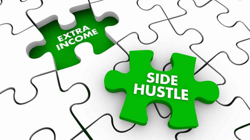 Side Hustle Extra Additional Income Puzzle Piece 3d Illustration