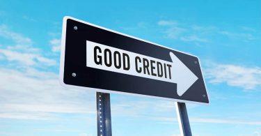 good credit ahead street sign