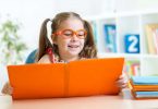 kid reading book