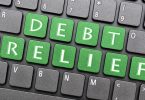 Debt relief on keyboard