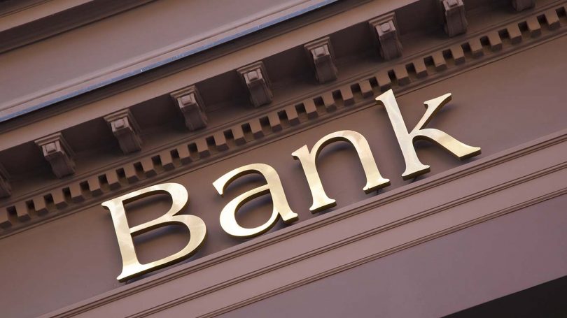 Bank Sign on Branch Facade