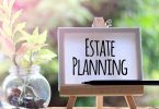 Estate Planning - business concept words on canvas