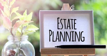 Estate Planning - business concept words on canvas